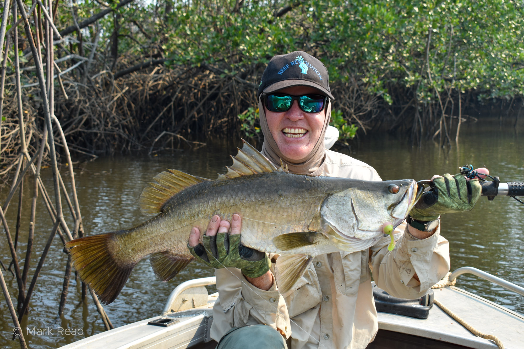 Out fishing with Dr Mark Read