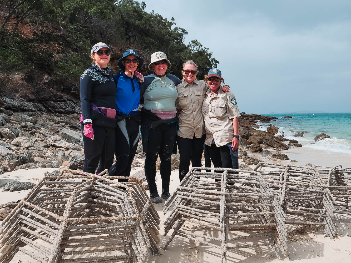 © Commonwealth of Australia (Reef Authority) - MARS, Reef Authority and QPWS representatives on location during installation 