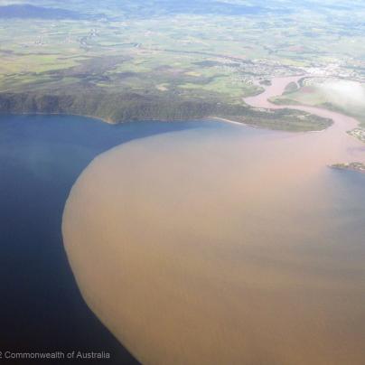 Johnstone River flood plume - Great Barrier Reef Australia - GBRMPA