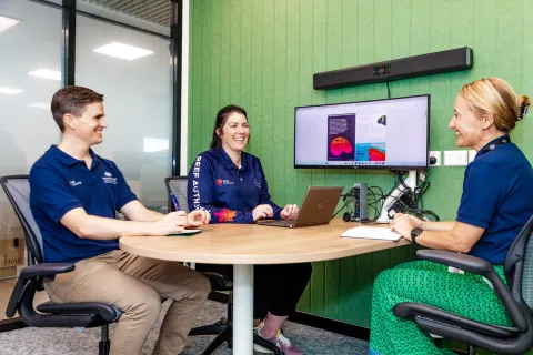 Reef Authority staff in a Stanley Place meeting room