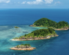 Three grassy islands