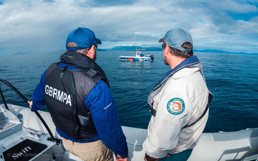 Compliance and zoning check with the Reef Authority and Queensland Parks and Wildlife Service – Australia - © QPWS - Photographer: Victor Huertas