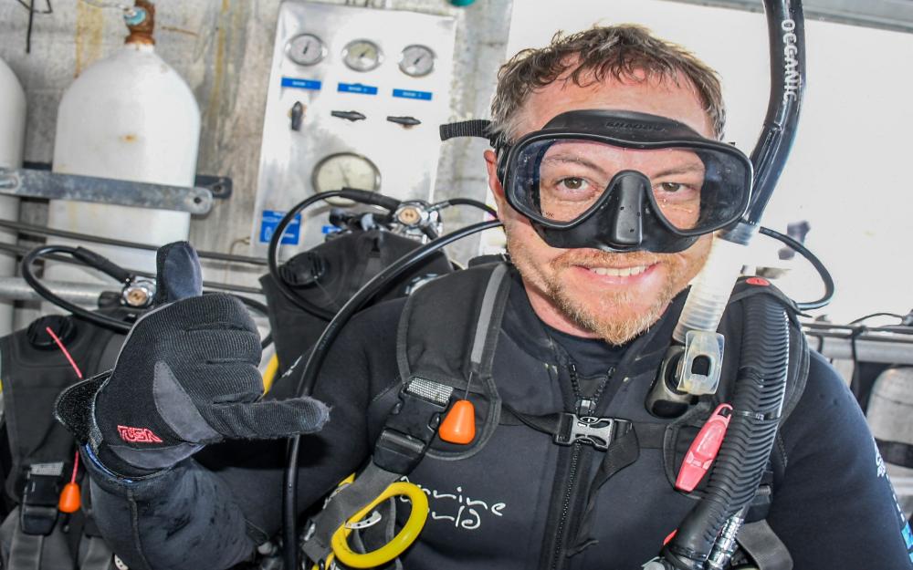 Roger Beeden at Moore Reef