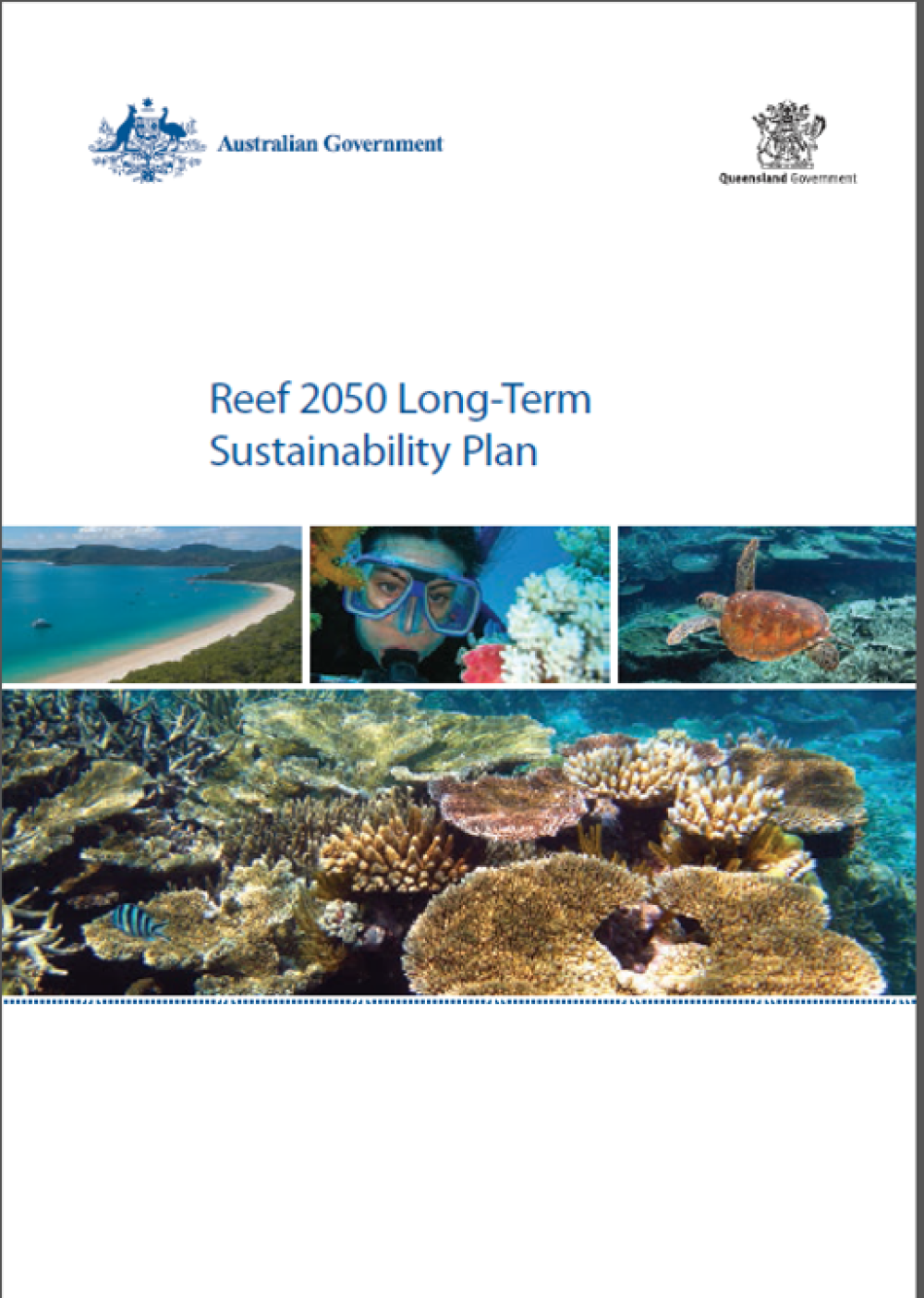 Cover of Reef 2050 plan