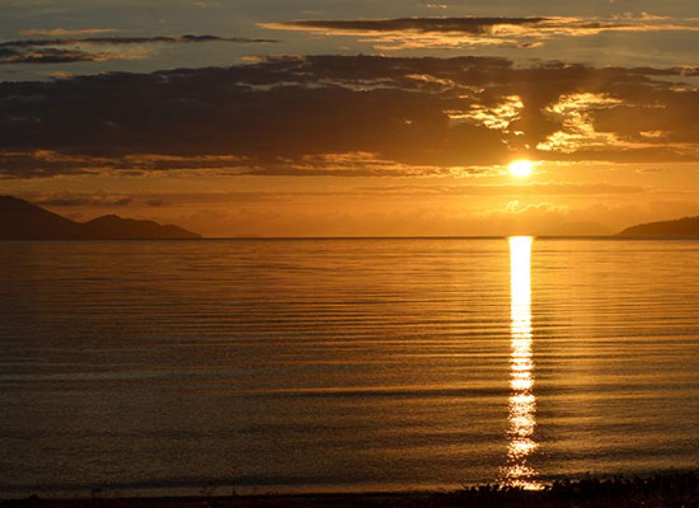 Sunset at beach in Cardwell