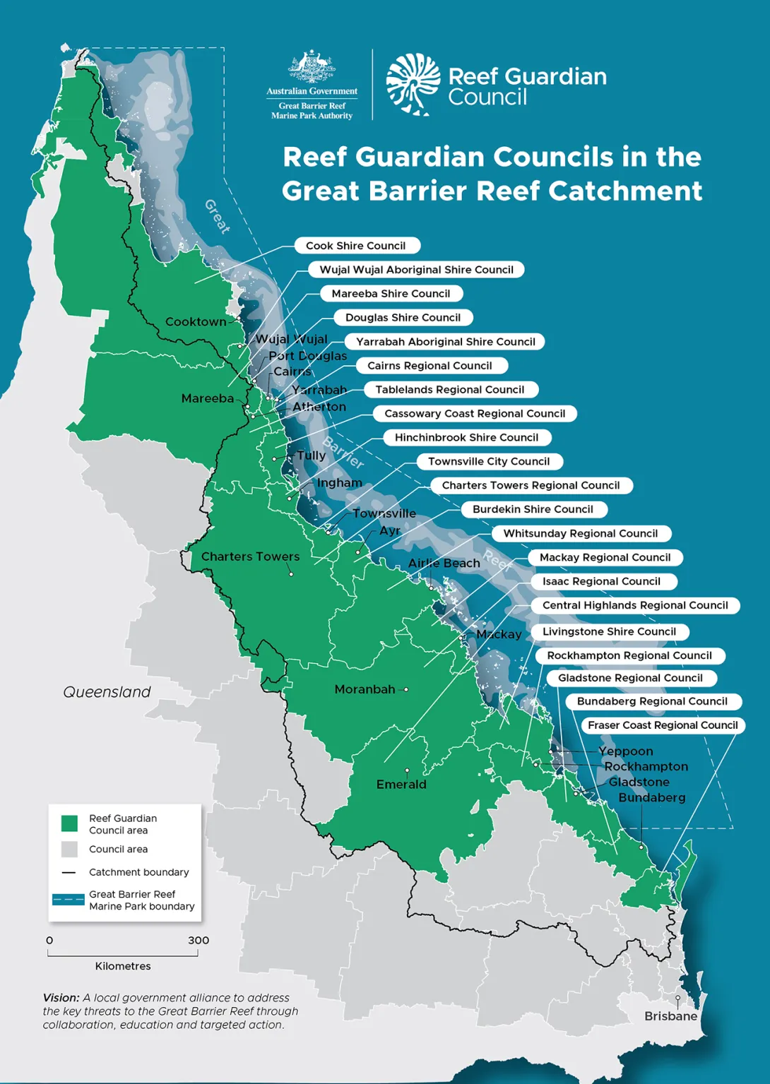Reef Guardian Councils map